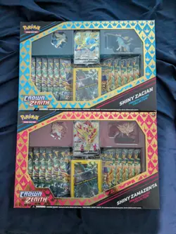 Pokemon Crown Zenith Shiny Zacian/Zamazenta Set - Image 1