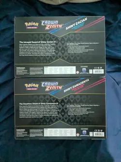 Pokemon Crown Zenith Shiny Zacian/Zamazenta Set - Image 3