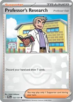 NM Pokemon TCG Professor's Research (Poke Ball) 122/131 Prismatic Evolutions - Image 1