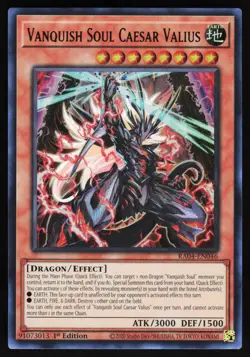 Vanquish Soul Caesar Valius (UR) RA04-EN046 Yugioh TCG Card Ultra Rare NM - Image 1
