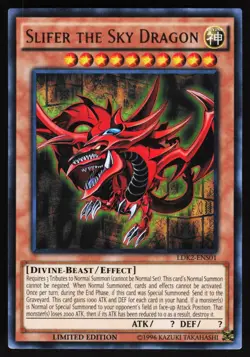 Slifer the Sky Dragon LDK2-ENS01 Yugioh TCG Card Ultra Rare NM - Image 1