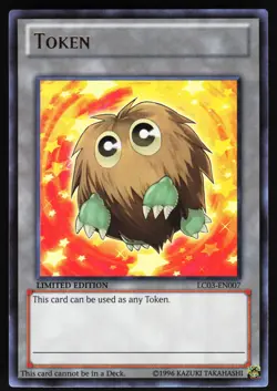 Token: Kuriboh (Orange) LC03-EN007 Yugioh TCG Card Ultra Rare VLP - Image 1