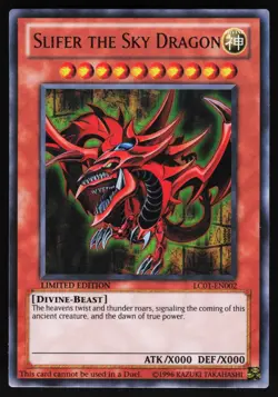 Slifer the Sky Dragon (25th Anniversary Edition) LC01-EN002 Yugioh TCG ULTRA NM - Image 1