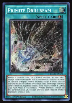 Primite Drillbeam BLMM-EN173 Yugioh TCG Card Secret Rare NM - Image 1