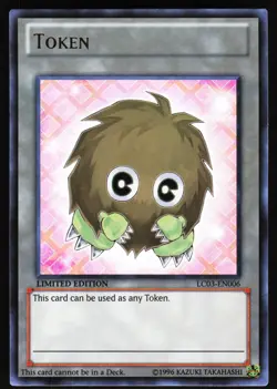 Token: Kuriboh (Pink) LC03-EN006 Yugioh TCG Card Ultra Rare LP - Image 1