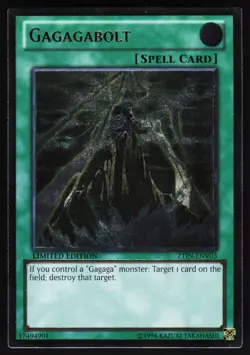 Gagagabolt (UTR) ZTIN-ENV03 Yugioh TCG Card Ultimate Rare NM - Image 1