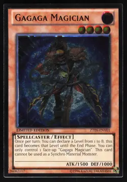Gagaga Magician (UTR) ZTIN-ENV01 Yugioh TCG Card Ultimate Rare NM - Image 1