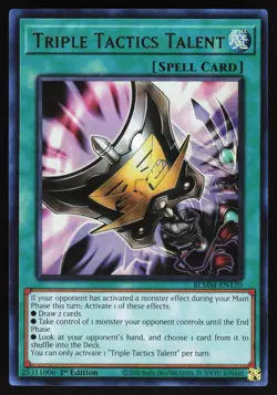 Triple Tactics Talent BLMM-EN170 Yugioh TCG Card Ultra Rare NM - Image 1