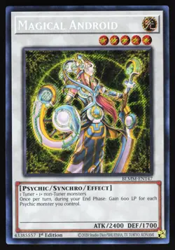 Magical Android BLMM-EN147 Yugioh TCG Card Secret Rare NM - Image 1