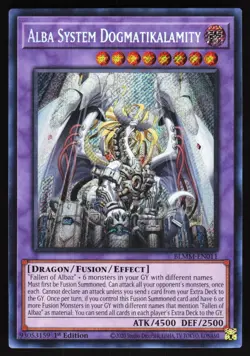 Alba System Dogmatikalamity BLMM-EN011 Yugioh TCG Card Secret Rare NM - Image 1