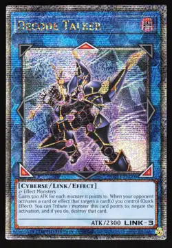 Decode Talker (Quarter Century Secret Rare) TN23-EN009 Yugioh TCG Card NM - Image 1