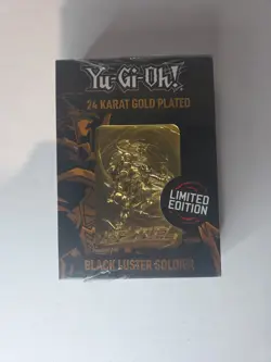 YUGIOH Black Luster Soldier 24 Karat Gold Plated Limited Edition - Image 1