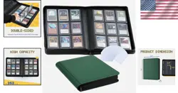 Clovecat 9-Pocket Collector's Binder for 252 Cards - Green Card Storage - Image 2