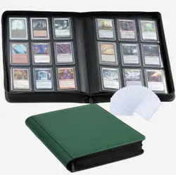 Clovecat 9-Pocket Collector's Binder for 252 Cards - Green Card Storage - Image 3