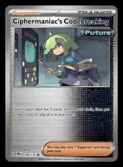 Ciphermaniac's Codebreaking 104/131 Poke Ball Reverse Holo Pokemon Card - Image 1
