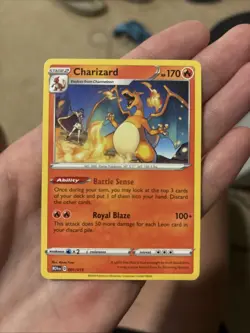 Pokemon Charizard Battle Sense Card 170 HP Royal Blaze Attack - Image 1