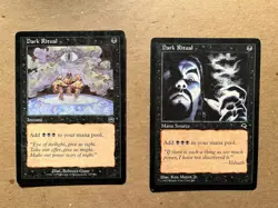 MTG magic cards 2x Dark Ritual Tempest/ Masques LP, English - Image 1