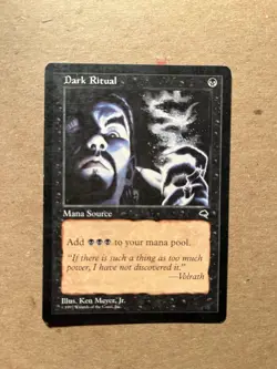 MTG magic cards 2x Dark Ritual Tempest/ Masques LP, English - Image 2