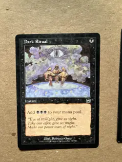 MTG magic cards 2x Dark Ritual Tempest/ Masques LP, English - Image 3