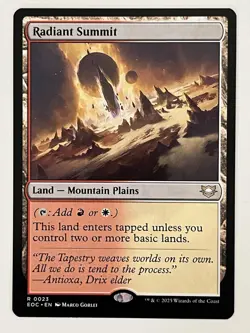 Radiant Summit Commander Edge Of Eternities Non-Foil Regular MTG - Image 1