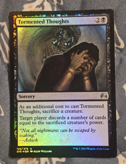 Tormented Thoughts FOIL Journey Into Nyx MTG Magic - Image 1