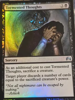 Tormented Thoughts FOIL Journey Into Nyx MTG Magic - Image 2