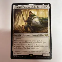 MTG Boromir, Warden of the Tower Rare #4 LOTR - Image 1