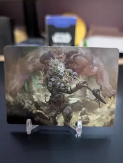 MTG Kimahri, Valiant Guardian Art Card - Art Series: FINAL FANTASY (AAFIN) 29/53 - Image 1