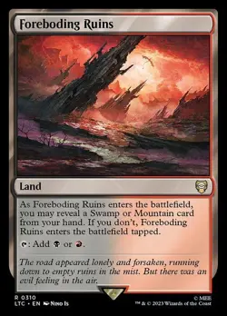 Foreboding Ruins - Commander: The Lord of the Rings: Tales of Middle-earth - MTG - Image 1