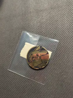 Gold Holo Pikachu Pokemon Coin - Image 1