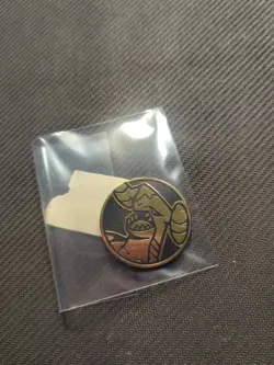 Gold Garchomp Coin Pokemon Holo - Image 1
