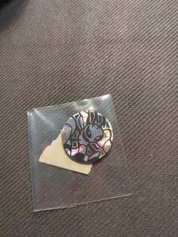 Cracked Ice Holo mega m Beedrill Pokemon Coin - Image 1
