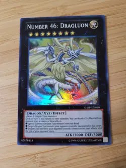 Yugioh Number 46: Dragluon SHSP-EN050 Super Rare NM - Image 1