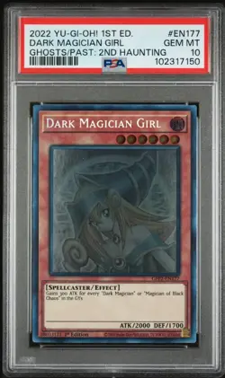 Dark Magician Girl *PSA GEM MINT 10* GFP2-EN177 * Ghost Rare *2022* Yugioh - Image 1