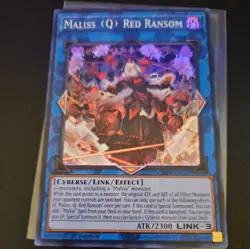 YuGiOh! - Maliss Q Red Ransom CRBR-EN018 Super Rare 1st Edition Near Mint - Image 1