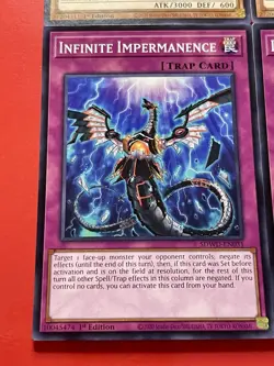 3x Infinite Impermanence + 3x Nibiru, The Primal Being | NM | 1st Ed | YuGiOh! - Image 3