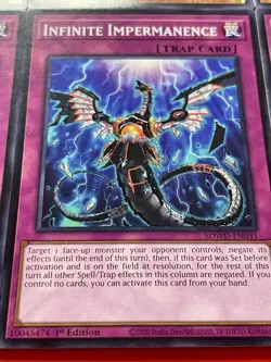 3x Infinite Impermanence + 3x Nibiru, The Primal Being | NM | 1st Ed | YuGiOh! - Image 4