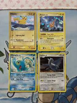 Vintage Pokemon Card Lot Fire Holo Pop Series Pikachu - Image 1