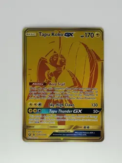 Tapu Koko GX SV93/SV94 - Secret Rare Hidden Fates Pokemon TCG- NM/M Card - Image 1