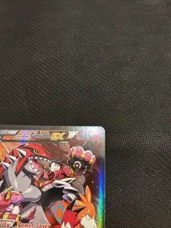 Pokemon TCG Groudon EX Team Magmas 2015 Full Art Ultra Rare Holo Card - Image 5