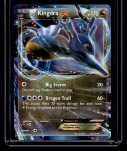 Kingdra EX Holographic 73/124 Fates Collide XY Pokemon Card 2016 - Image 1