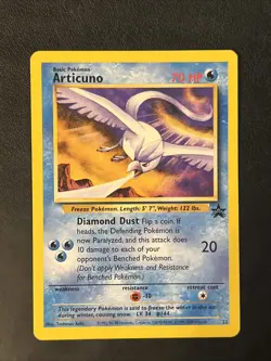 Pokemon Card Articuno Black Star Promo 22 WOTC Vintage LP - Image 1