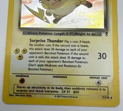 2002 Pokemon TCG Legendary Collection Dark Raichu 7/110 Holo Rare Card - Image 3