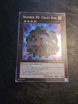 Yu-Gi-Oh! SUPER RARE HOLO CARD NUMBER 85 CRAZY BOX NUMH-EN033 NM - Image 1