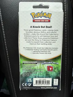 New Pokemon 2017 Knock Out Collection Tyranitar Factory Sealed Booster Pack Card - Image 2