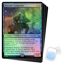 FOIL FORENSIC GADGETEER X4 Murders At Karlov Manor MKM Magic MTG MINT CARD - Image 1