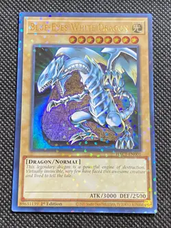 YuGiOh! - Blue-Eyes White Dragon HAC1-EN001 Duel Terminal Ultra 1st Edition NM - Image 2