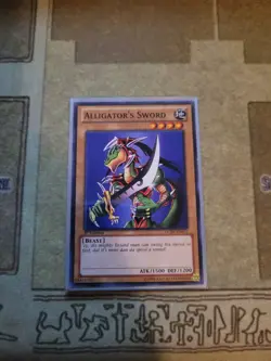 YUGIOH ALLIGATORS SWORD LCJW-EN012 COMMON 1ST ED NM - Image 1