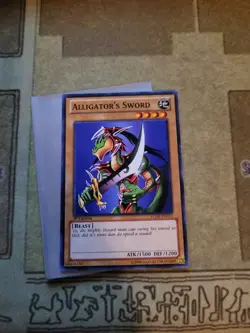 YUGIOH ALLIGATORS SWORD LCJW-EN012 COMMON 1ST ED NM - Image 2