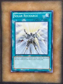 Yugioh Solar Recharge SDLI-EN026 Common 1st Ed LP - Image 1